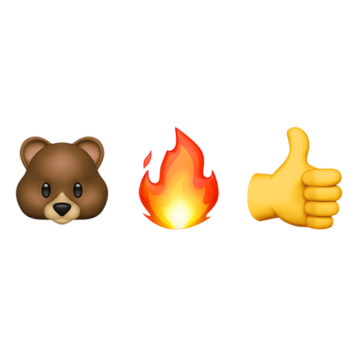 🐻🔥👍 Emoji Domain iOS rendering